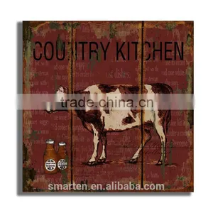 Wooden Wall Art for Modern Cafe Bar Decoration thumbnail-1