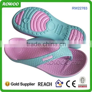 Rowoo Women EVA Toe Post Lightweight Flip Flops Beach Sandals thumbnail-1