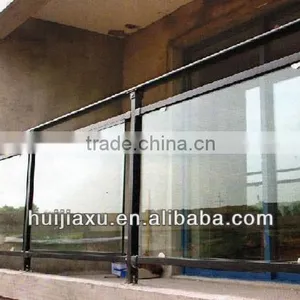 Cheap Handrail Balustrade, Balcony Glass Safety Handrails,aluminum Glass Armrest thumbnail-1