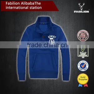 Slim Washed Cotton Embroidered Hooded Hedging Buttons for Thick Fleece Hoodie thumbnail-1