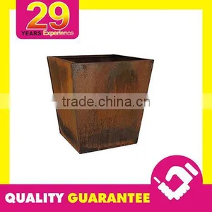 Creative Rusted Steel Corten Steel Pipe Garden Planter thumbnail-6