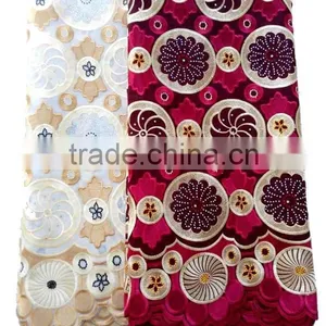 High Quality Organza Lace With Sequins 2016 Wholesale Lace Fabric in Dubai thumbnail-1