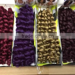 2X Bounce Twist Crochet Wand Curl Braid Hair Extensions Afro Kinky Synthetic Braiding Hair Jumbo Crochet Twist Box Braids Hair thumbnail-5