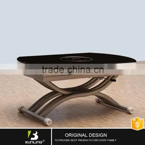 Simple High Lift Metal Coffee Table Folding Tea Table thumbnail-3