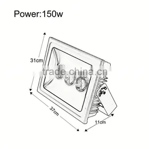 Waterproof Aluminum 9000 Lumens Super Bright Led Flood Light 100w thumbnail-3
