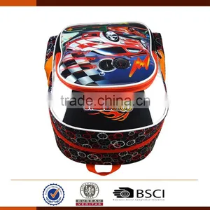New Cartoon Car Print School Bag for Boys thumbnail-4