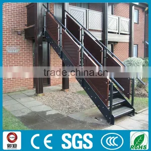 Outdoor Iron Stairs Wooden Stair Treads Antique Staircase thumbnail-2