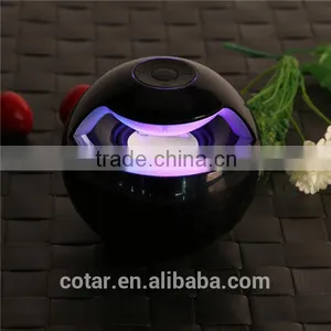 2015 Black Mini Bluetooth Speaker With Led Light Cool Round Shape Wireless Speaker thumbnail-3