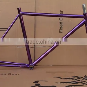 High Speed 20" Mini Velo Frame Chrome Fixie Mini Bike Cheap China Fixed Bike Frames thumbnail-2