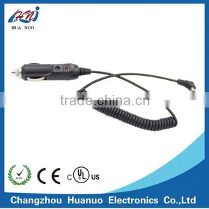 Car Cigarette Lighter Plug With Led Light to Right Angle DC5.5*2.1 With Slingshot Cable thumbnail-1