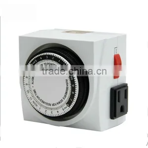 Hydroponics German 24hrs Daily Mechanical Timer Switch Battery Powered Timer thumbnail-1