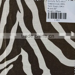 100% Linen Printed Fabric thumbnail-1