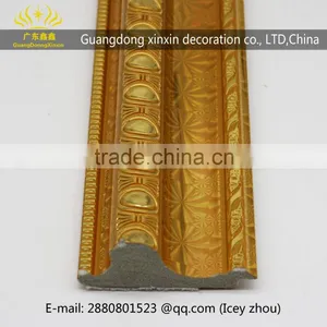 Wholesale Silver Gold Patterns Carved Waterproof Ps Picture Frame Moulding thumbnail-2