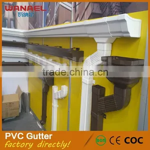 Wanael 5 Inch K-style Rain Gutter Brown Roofing for Building, Gutters Roofing Supplier's Choice thumbnail-2
