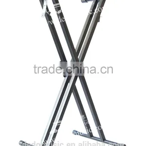 Professional Musical Instrument Stand Doulbe Metal Pipe Piano X Keyboard Stand thumbnail-2
