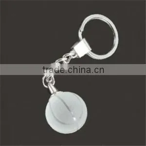 Crystal Golf Ball Promotional Key Rings for Sport Souvenirs With Keychain Led Light thumbnail-2