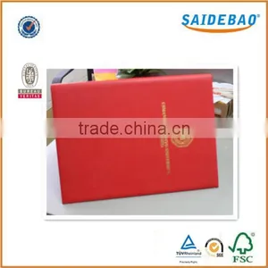 Best Selling Pu/genuine Leather Customer Design Certificate Holder thumbnail-1