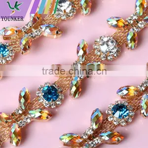 Bling Bling Fashion Latest Fancy Rhinestone Cup Chian For Garments,bags,shoes Decorations YSC03 thumbnail-3
