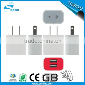 Dual USB EU OEM for Ipad for Mobile Phone Travel Charger Factory Popular Wholesale thumbnail-1