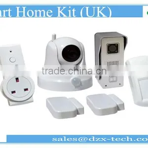 DZX Smart Home Kit With Wifi Door Bell+IP Camera+door Sensor+intelligent US Socket+Motion /Gas Detector, IoT thumbnail-5