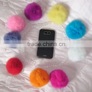Pompon Gift Wholesale Key Ring 8cm Fur Ball Keychain thumbnail-4