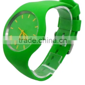 Quartz Icetype Steel Back Japan Movement Silicone Watch, Western Wrist Watches thumbnail-1