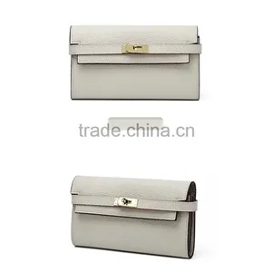 High Quality Long Women Leather Wallet Lady Purse thumbnail-3