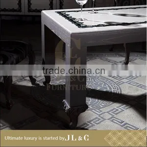 Luxury Dinner Room Table Handcrafted AT14 Dinner Table- JL&C Luxury Home Furniture thumbnail-2