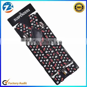 Wholesale Cheap Price Flower Printed Braces Mens and Womens Suspender Belt thumbnail-1