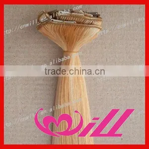 24 Inch Clip on Hair Extension Clip on Indian Hair Extensions thumbnail-1