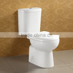 Ceramic Floor Standing White Glazed Modern Two Piece Toilet thumbnail-4
