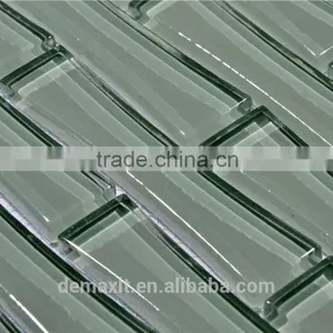 Green Color Bamboo Design Crystal Glass Mosaic for Swimming Pools thumbnail-2