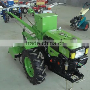 High Quality Two Wheels Driven 8HP 10HP 12HP 15HP Mini Chinese Walking Tractor thumbnail-1