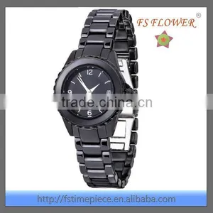 FS FLOWER - Black Color Fashion Design Japan Movement Quartz Watch thumbnail-1