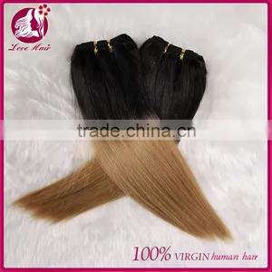 Best Selling 12 14 16 18 Virgin Indian Hair Weaving Colored Two Tone Hair Weave for Black Women thumbnail-4