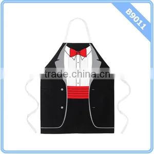 Attitude Apron Tuxedo Apron, Black thumbnail-1