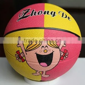 Size 3 Rubber Basketball thumbnail-1