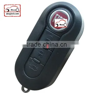 OkeyTech Fiat 500 Key Cover 3 Button With Fiat Logo for Fiat 500 Cover for Shell Key Fiat 500 thumbnail-1