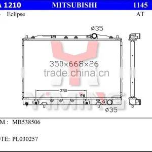 Auto Radiator for Mitsubishi Eclipse 89 AT ,OEM MB538506 thumbnail-1