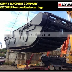 Chinese Cheap MAX200PU Floating Track Undercarriage for AMPHIBIOUS EXCAVATOR , Suitable to 20 to 23Ton Class Excavator thumbnail-1