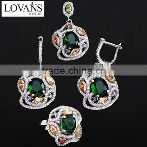 Customize 925 Silver Earrings Set Wedding Decoration Fashion Jewelry TZ-0212 thumbnail-5