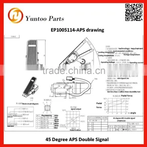 Bus APS, TRUCK Electron Accelerator 45 Degree APS Double Signal EP1005114-APS Drawing thumbnail-1
