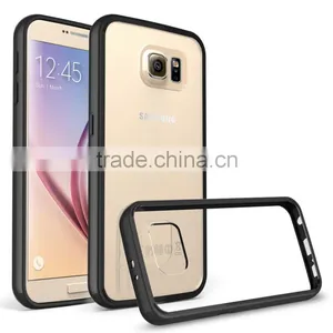 Soft Case Tough Slim Hybird TPU Frame+Acrylic Back Cover for Samsung Galaxy S7 S7edge IPhone6 6s 6Plus 6sPlus Clear Soft Case thumbnail-6