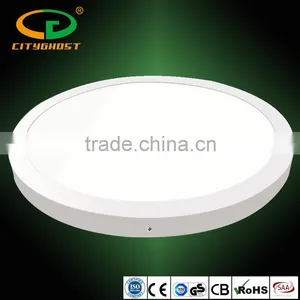 White Frame 36W 85LM/W 600MM Big Size Surface Mounted Round LED Panel thumbnail-2
