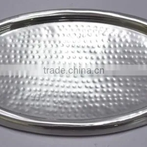 Stainless Steel Hammered Dish thumbnail-1