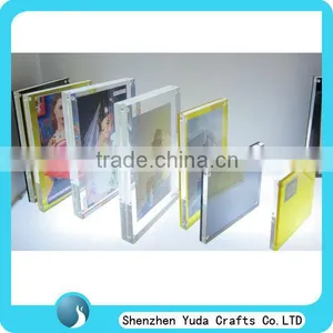 Desktop Cheap Custom Clear Acrylic Picture Photo Frame Magnet Picture Photo Frame Acrylic for Sale thumbnail-1