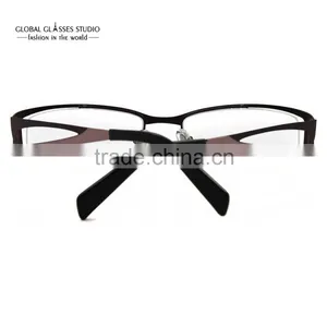 New Design Wholesale Modern Stainless Steel Name Brand Carmim Men/women Eyewear Glasses Optical Eyeglasses Frame AW102 thumbnail-6