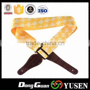 Cheap Price Polyester Custom Yellow Guitar Strap With High Quality thumbnail-1