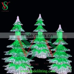 Large Christmas Tree Light Lighted Pine Tree thumbnail-1