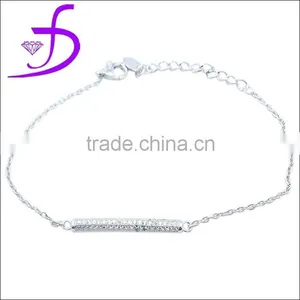 925 Silvert Charm Bracelet Rodium Plated Jewelry Factory Direct Sale thumbnail-1